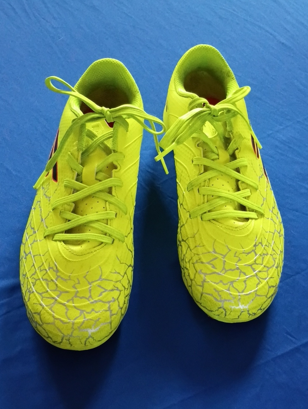 Skechers Kids Neon Yellow Lace-Up Athletic Sneakers